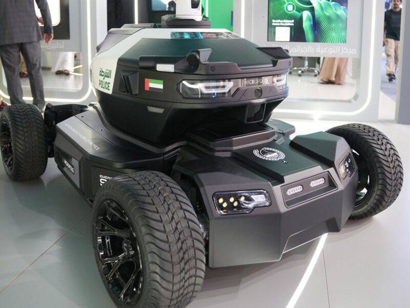 Dubai Police robocop Global Village AI