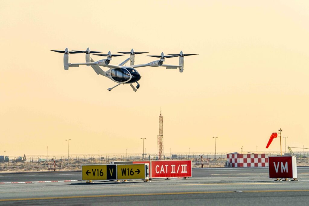 Dubai flying taxi evtol joby 2