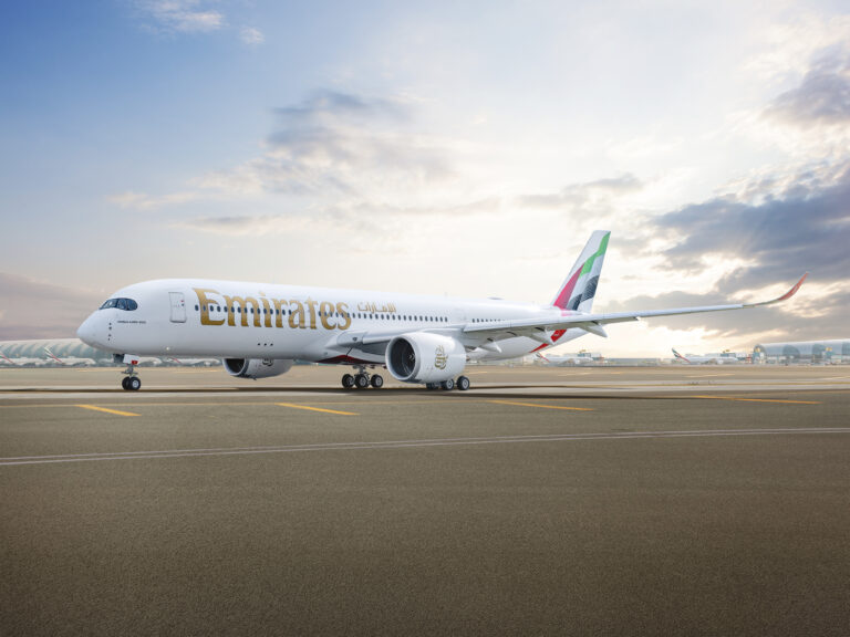 Emirates A350 aircraft