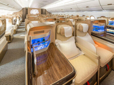 Emirates A350 Business Class Cabin