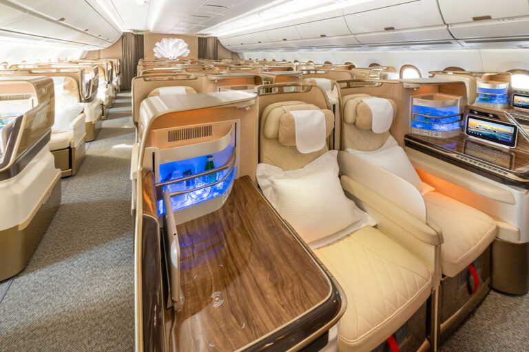 Emirates A350 Business Class Cabin