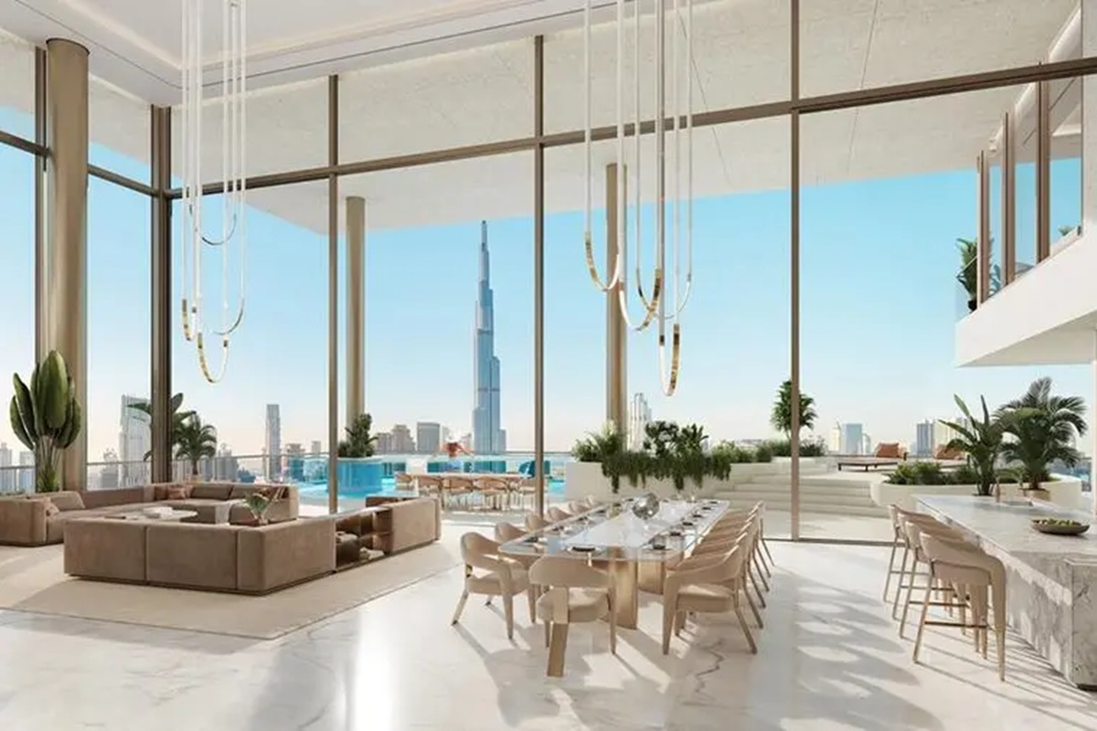 Dubai Real Estate: Luxury Sky Estansion with 2 Pools, Giant Rooftop Terrace and Burj Khalifa Views Sells for .4m