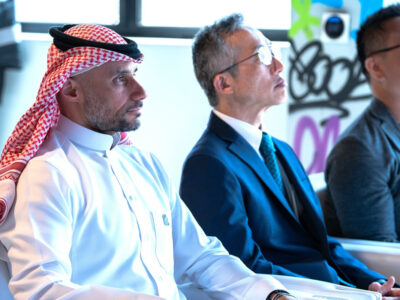 The ASICS Innovation Pitch was attended by Prince Khaled bin Alwaleed bin Talal Al Saud, President of SFA, and HE Fumio Iwai, Ambassador of Japan to Saudi Arabia.