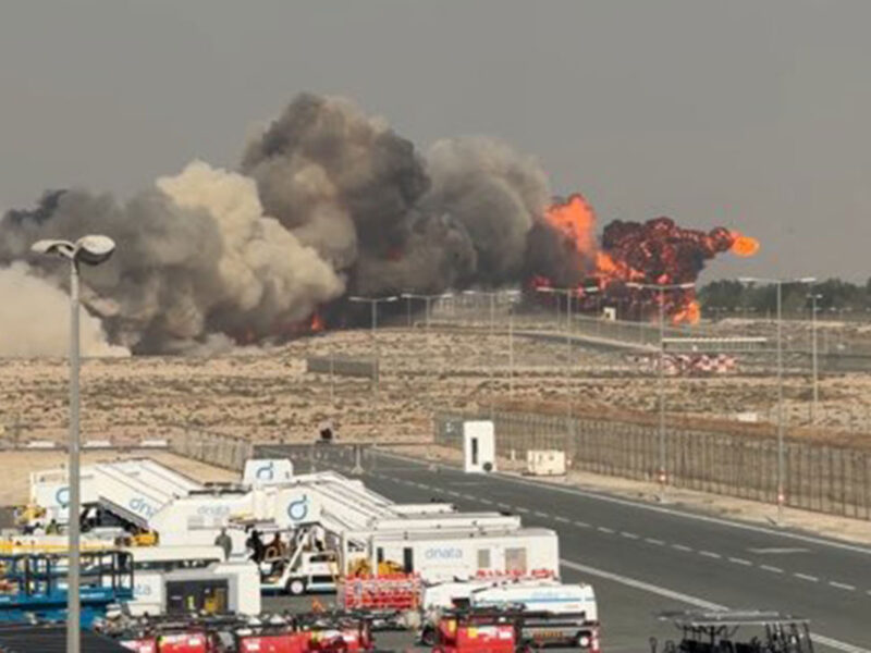 Tejas fighter jet crashed at Dubai Airshow