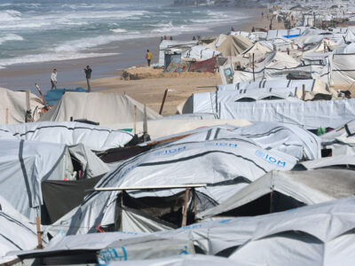 Gaza beach tent camp