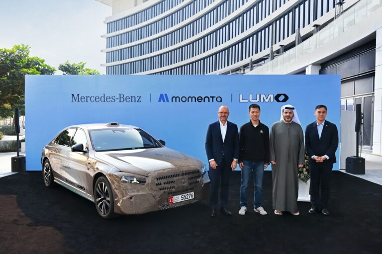 UAE robotaxi abu dhabi Mercedes Lumo momenta