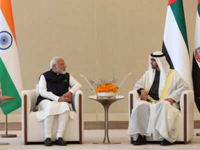 Sheikh Mohamed Bin Zayed and Narendra Modi