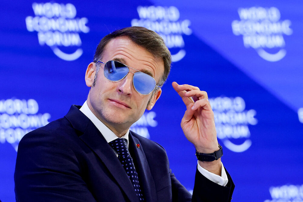 Why Emmanuel Macron’s sunglasses became a talking point at Davos 2026