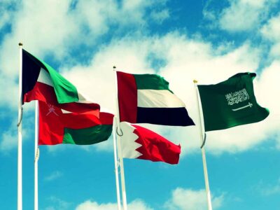 GCC countries flags