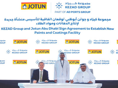 KEZAD, Jotun Abu Dhabi sign 50-year lease for new manufacturing facility