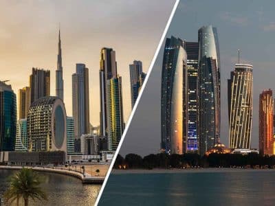 UAE real estate sectors in Dubai and Abu Dhabi