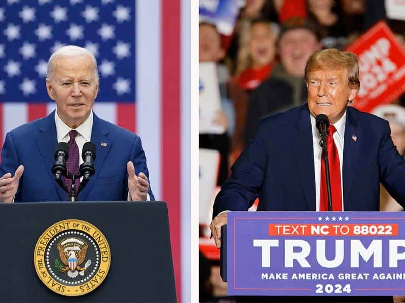 Joe Biden and Donald Trump
