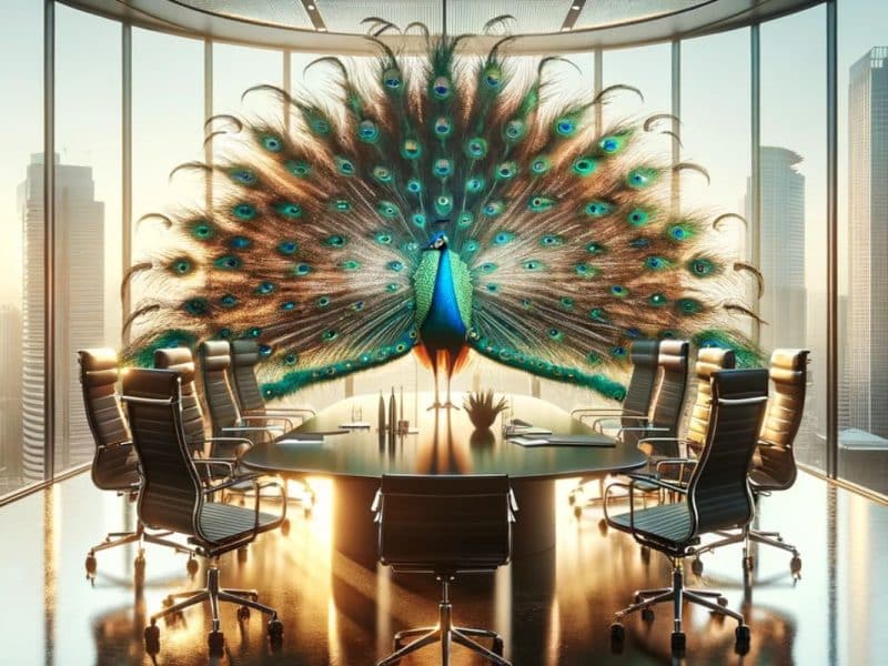 Office Peacocking