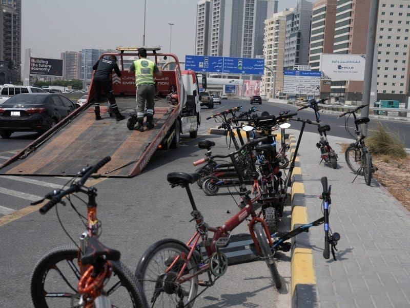 Dubai bikes and scooters