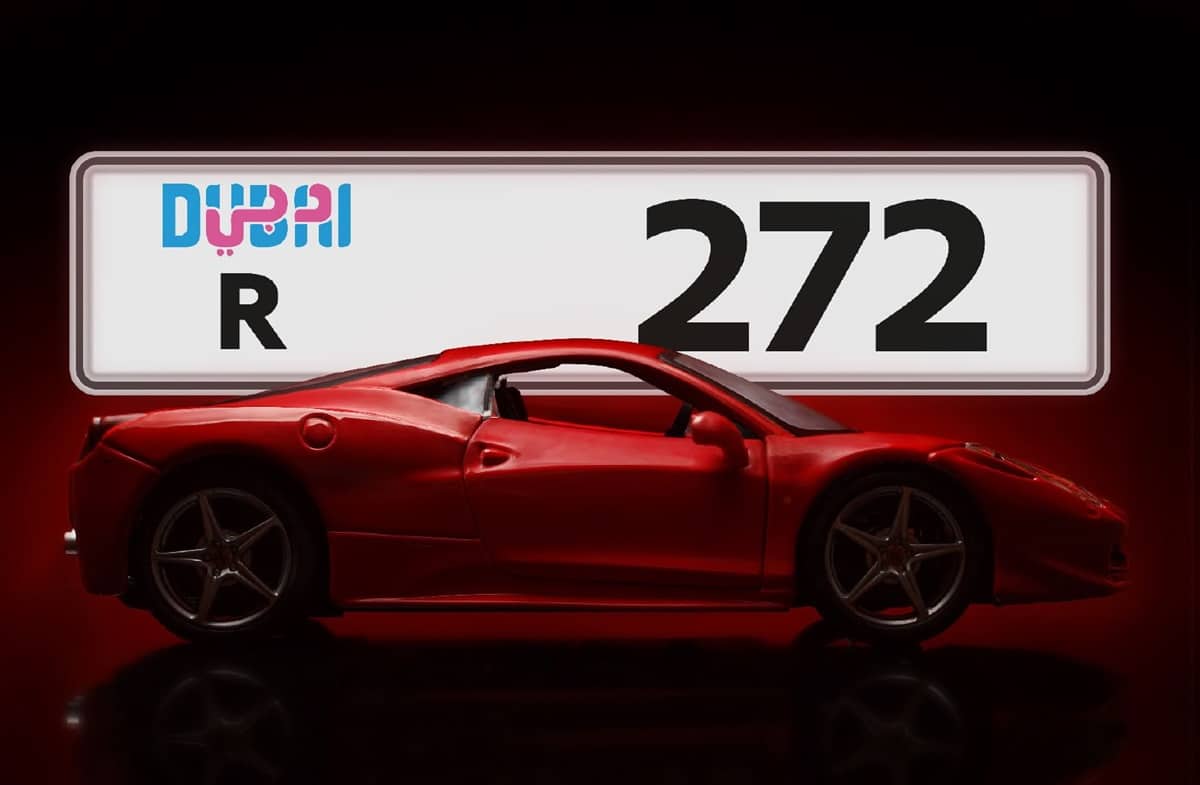 Dubai RTA number plates