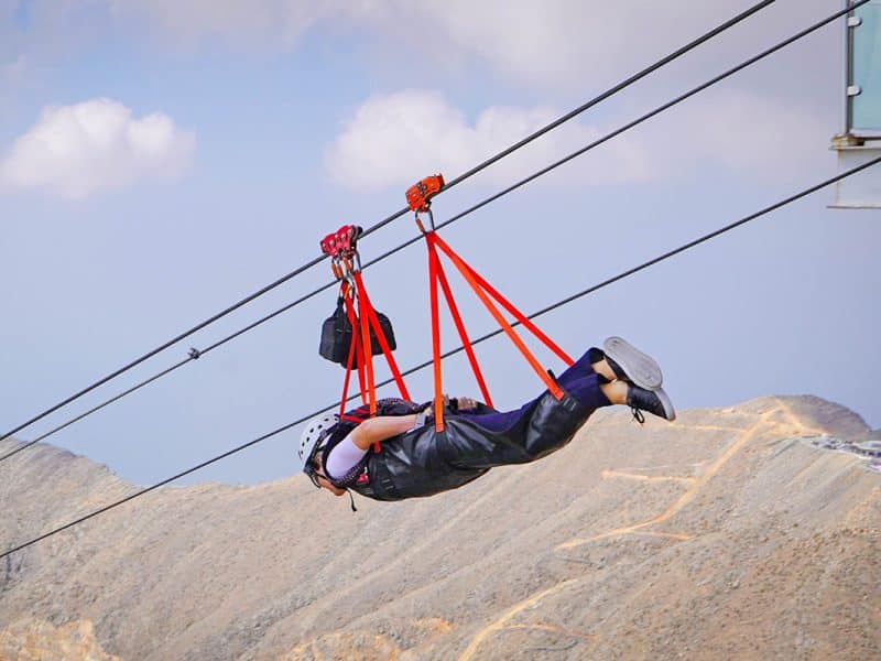 Ras Al Khaimah's Jais Flight zip line