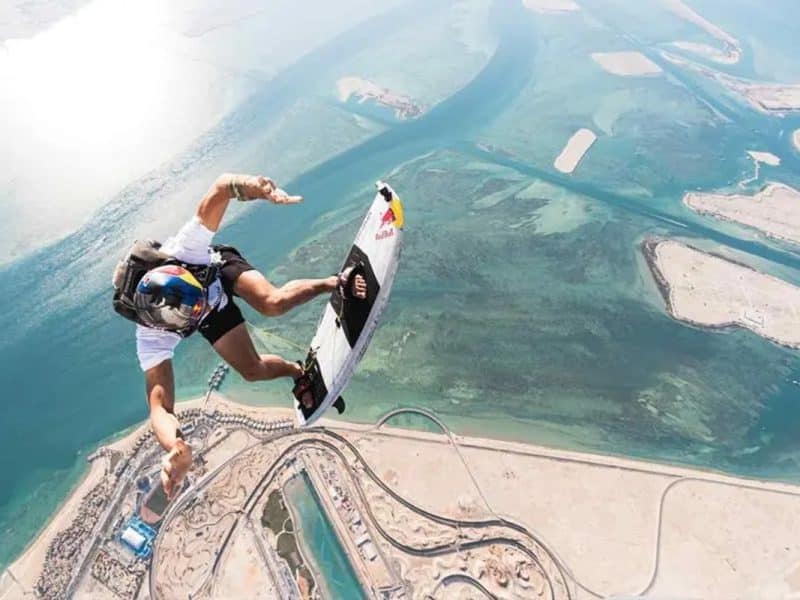 abu dhabi red bull skydive surf