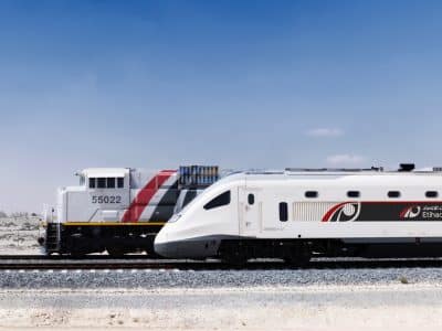 Etihad Rail UAE train