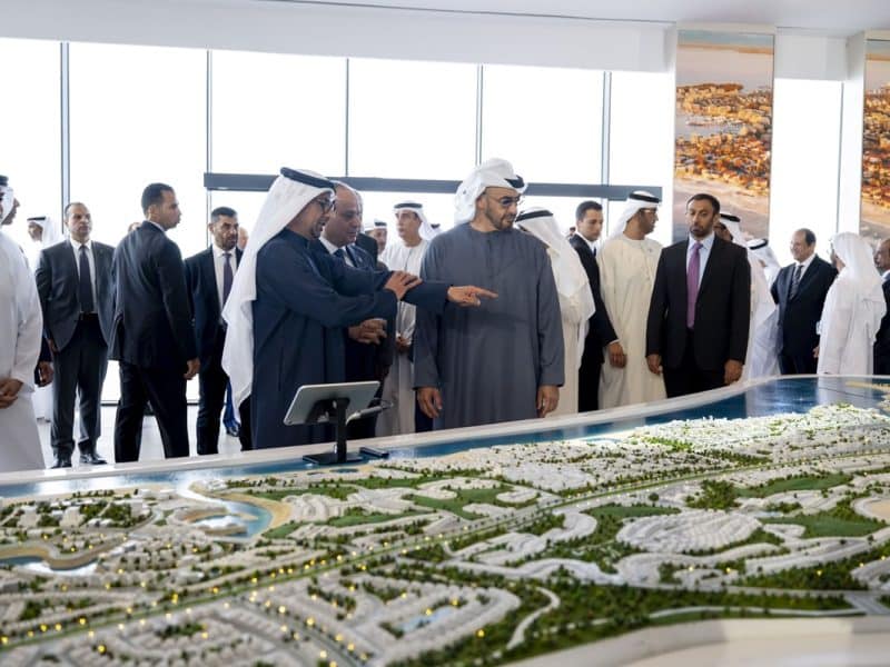 President Sheikh Mohamed Ras Al Hekma Egypt UAE ADQ Modon Holding real estate development