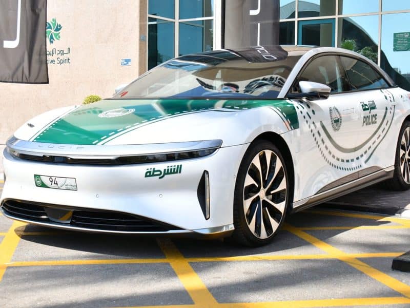Lucid Air Grand Touring Dubai Police supercar