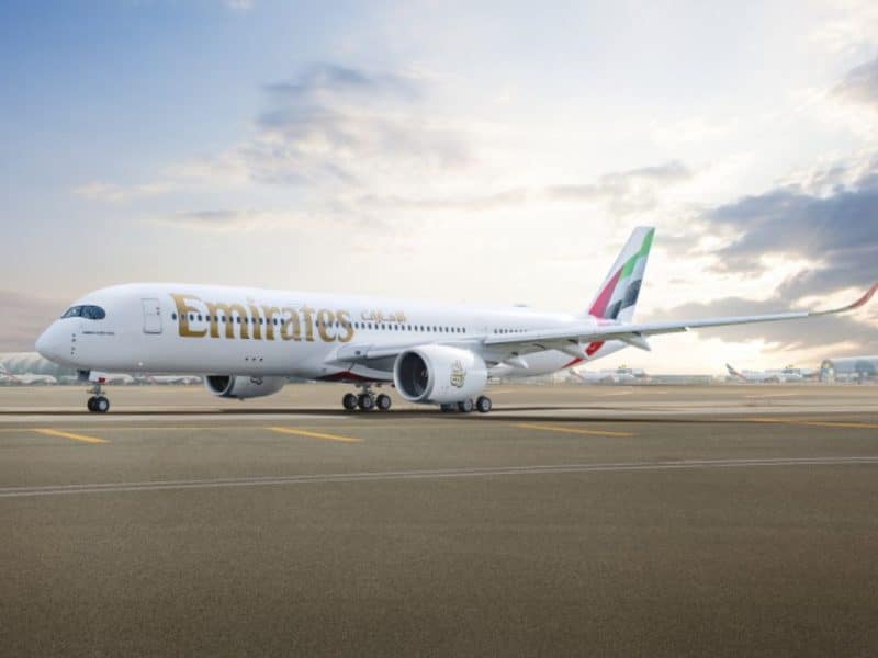 Emirates officially unveils its first A350 aircraft
