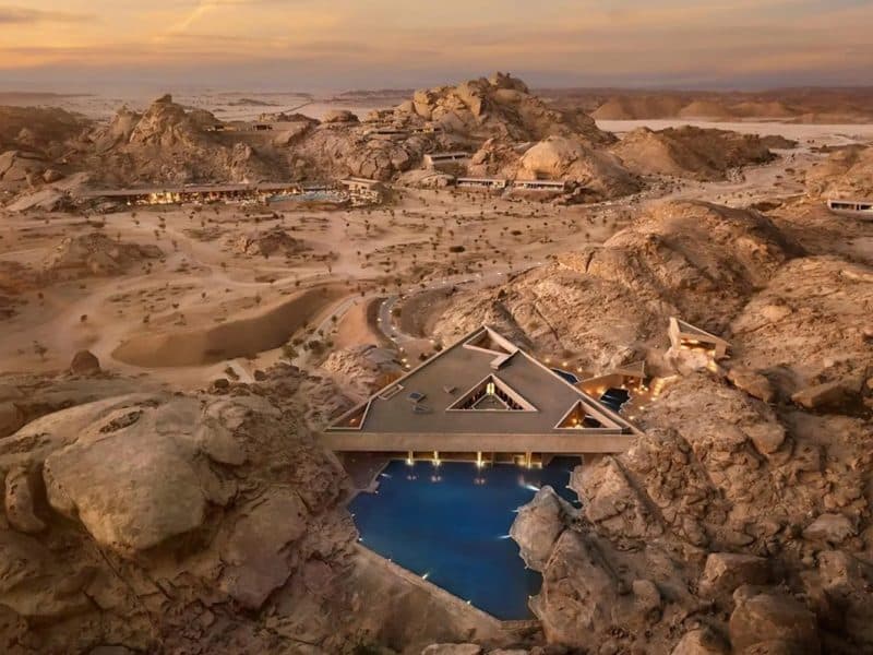 Desert Rock hotel in Saudi Arabia Red Sea Global