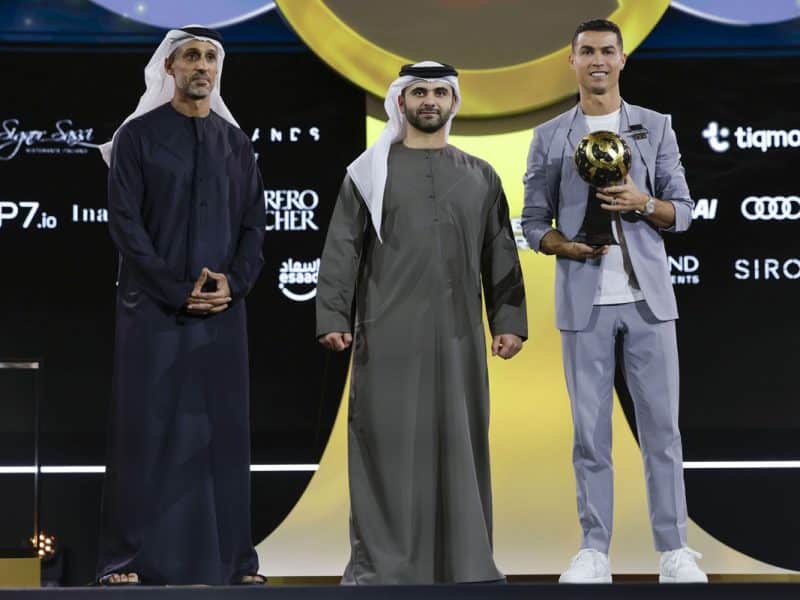 Globe Soccer Dubai Awards cristiano ronaldo