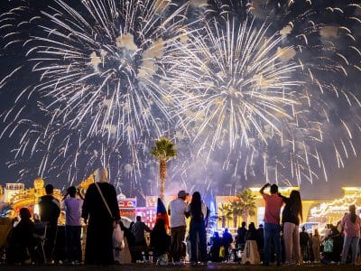 Fireworks at Global Village Dubai
