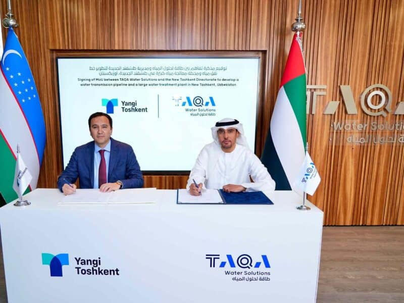 TAQA Water Solutions to develop water infrastructure project in Uzbekistan