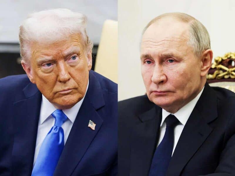 Russian President Vladimir Putin and US President Donald Trump ceasefire