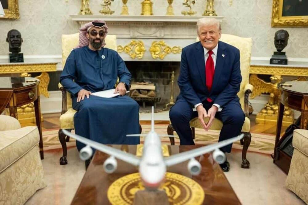 Sheikh Tahnoon and Donald Trump