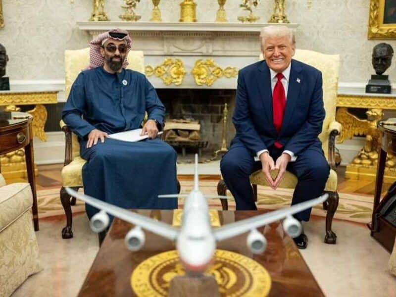 Sheikh Tahnoon and Donald Trump
